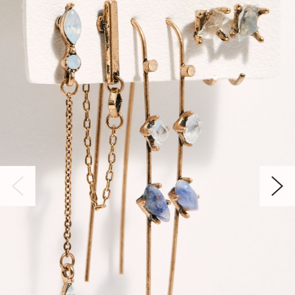 Free People Rae Stone Earring Set